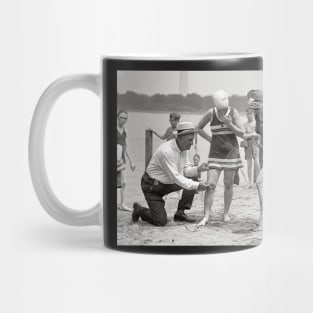 Beach Police, 1922. Vintage Photo Mug